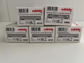 Märklin H0 43660/751/766/775/895 DB IC rijtuigen (5 stuks) beschikbaar voor biedingen