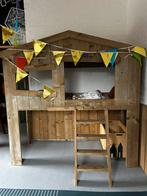 Hoogslaper hut steigerhout 90x200, Kinderen en Baby's, Kinderkamer | Stapelbedden en Hoogslapers, Ophalen, Zo goed als nieuw, Hoogslaper