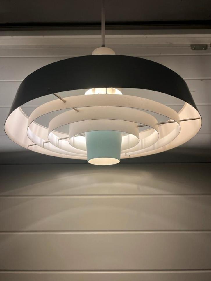 Vintage Louis Poulsen hanglamp "Bornhom Pendel", Huis en Inrichting, Lampen | Hanglampen, Zo goed als nieuw, 75 cm of meer, Metaal