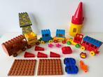 Onderdelen bouwen 37-delig o.a. trein / past op Lego Duplo, Ophalen of Verzenden, Zo goed als nieuw, Overige merken