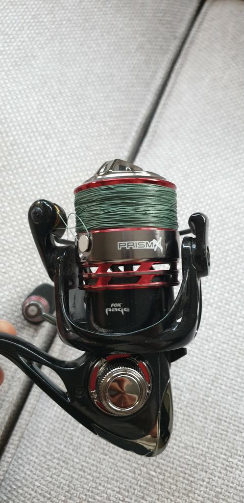 Fox Rage Prism X 1000 + reservespoel, Watersport en Boten, Hengelsport | Roofvissen, Zo goed als nieuw, Molen, Ophalen of Verzenden