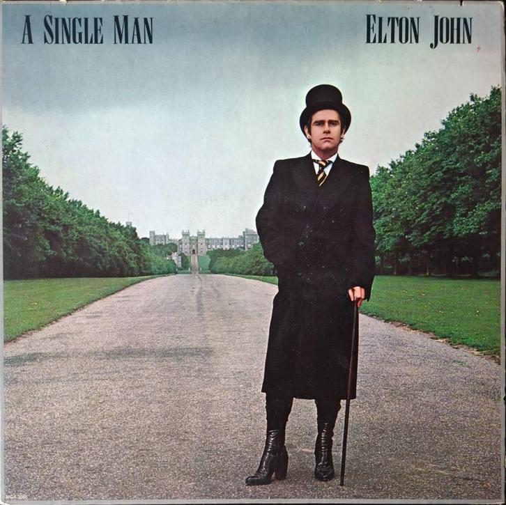 Elton John: A single man  Lp vinyl, Cd's en Dvd's, Vinyl | Pop, Gebruikt, 1960 tot 1980, 12 inch, Ophalen of Verzenden