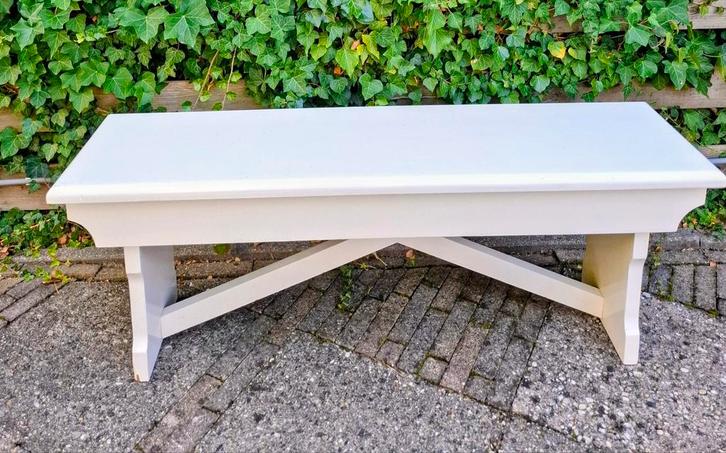 Houten bankje - 130cm, Huis en Inrichting, Overige Huis en Inrichting, Ophalen