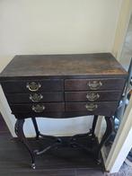 Side table with drawers, Ophalen, 25 tot 50 cm, Rechthoekig
