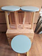 Leuke krukjes. Planten tafeltje. 3 stuks., Minder dan 55 cm, Rond, Zo goed als nieuw, Ophalen