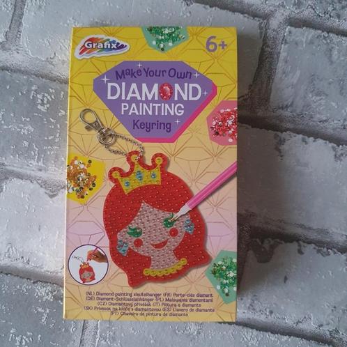 Diamond painting sleutelhanger prinses, creatief kinderfeest, Hobby en Vrije tijd, Knutselen, Nieuw, Knutselwerk, Verzenden