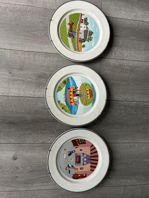 Villeroy & Boch – Design Naïf wandborden Laplau 1, 2 & 5, Antiek en Kunst, Antiek | Wandborden en Tegels, Ophalen