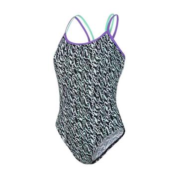 Nieuw Speedo ElectricStripe Allover Double Crossback Badpak beschikbaar voor biedingen
