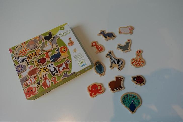 Djeco Magnetische Dieren set, Kinderen en Baby's, Speelgoed | Educatief en Creatief, Zo goed als nieuw, Puzzelen, Ophalen of Verzenden
