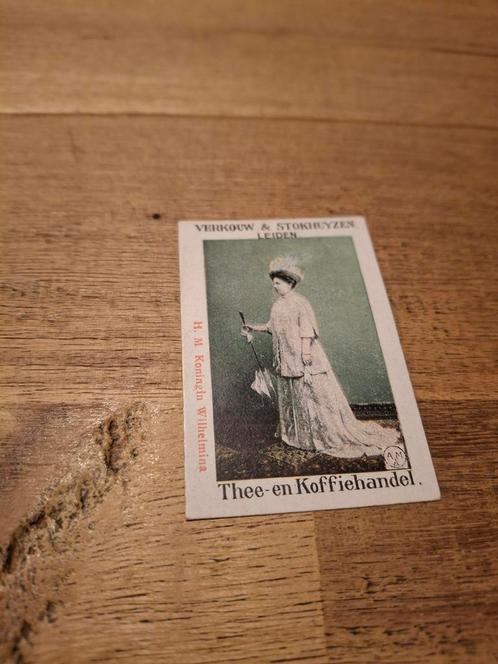 Oude reclamekaart Thee- en Koffiehandel, Antiek en Kunst, Antiek | Overige Antiek, Ophalen of Verzenden