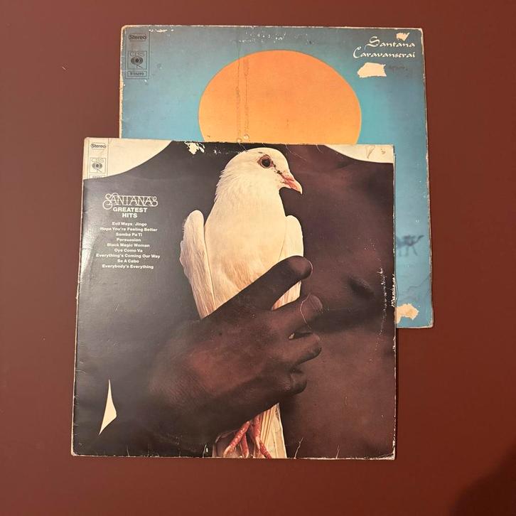 Santana LP's - Greatest Hits & Caravanserai, Cd's en Dvd's, Vinyl | Rock, Gebruikt, Poprock, 12 inch, Ophalen