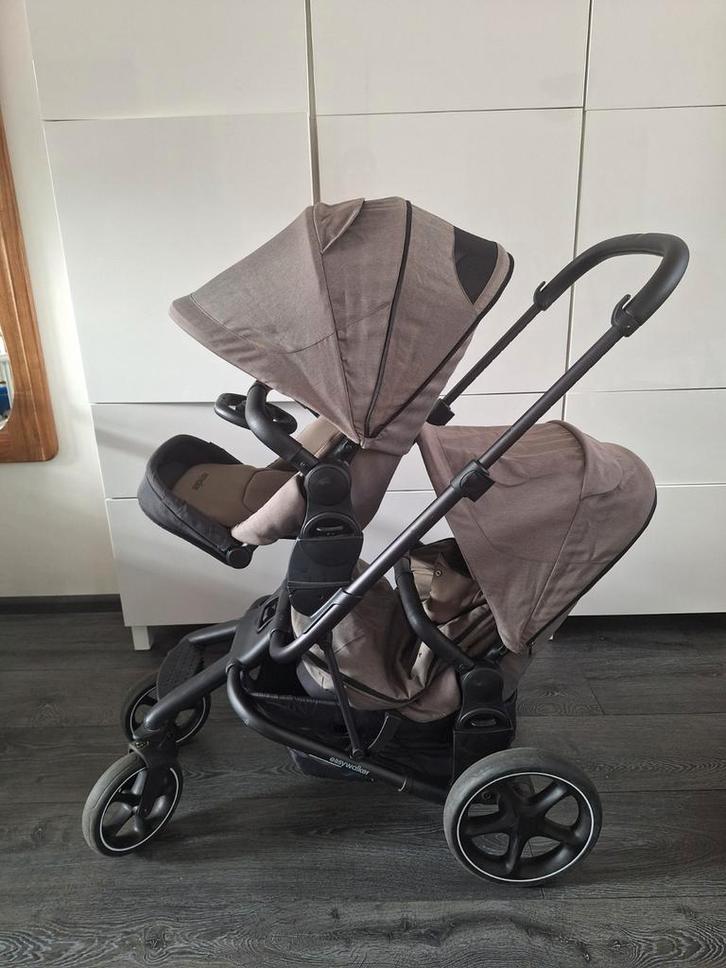 Easywalker Harvey 3 duo dubbele twin stroller kinderwagen, Kinderen en Baby's, Kinderwagens en Combinaties, Overige merken, Ophalen of Verzenden