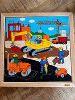 Educo Houten Puzzel Bouwplaats - 36 Stukjes, Kinderen en Baby's, Speelgoed | Kinderpuzzels, Gebruikt, 10 tot 50 stukjes, Ophalen of Verzenden