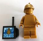 Lego gouden brandweer minifiguur, Gebruikt, Ophalen of Verzenden