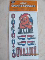 NIEUW in verpakking 7 x Oranje Voetbal TATTOOS plakplaatjes, Ophalen of Verzenden, Nieuw, Overige typen, Oranje of Koningsdag