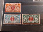 Danzig, Michel 147/149 gestempeld, Postzegels en Munten, Postzegels | Europa | Duitsland, Overige periodes, Verzenden