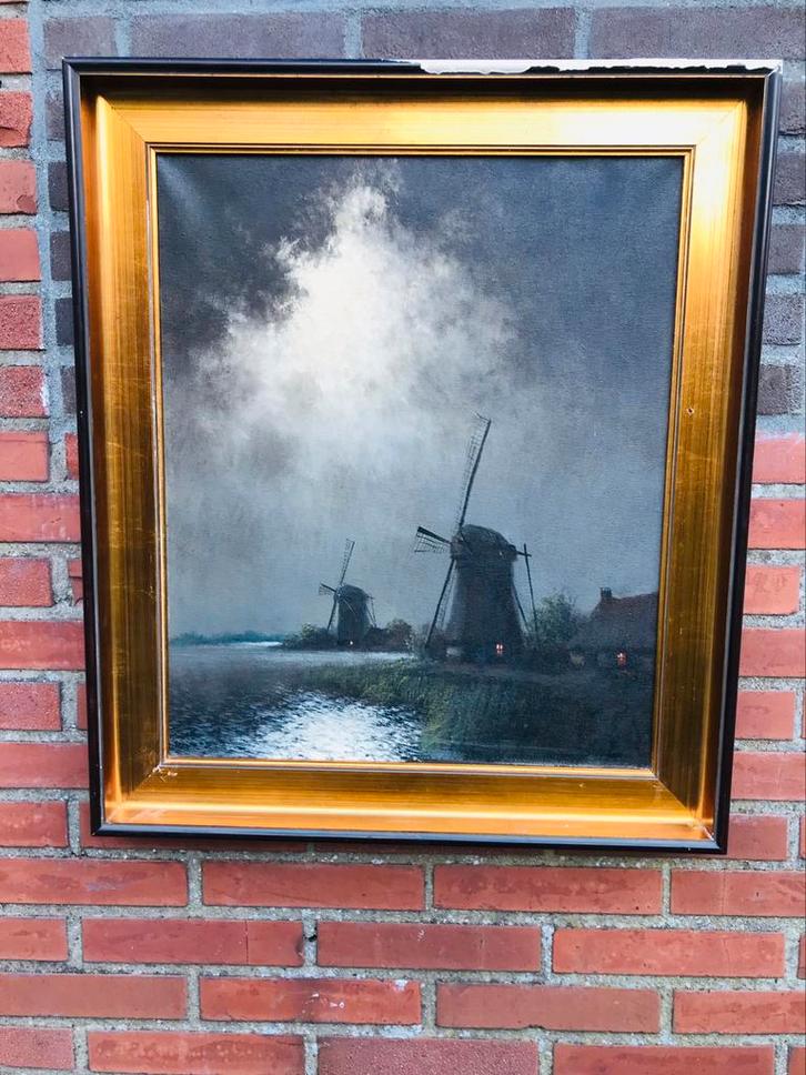 Prachtige oude schilderij van Theodorus Selhorst 65 x 75, Antiek en Kunst, Kunst | Schilderijen | Klassiek, Ophalen of Verzenden