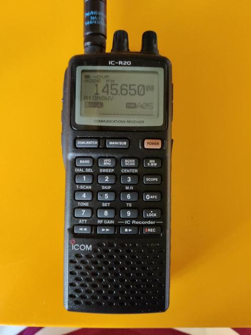 Icom IC-R20 receiver/ontvanger, Telecommunicatie, Zenders en Ontvangers, Zo goed als nieuw, Ontvanger, Ophalen of Verzenden