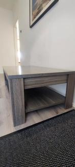 Mooie grijze salontafel - eiken gelamineerd, Huis en Inrichting, Tafels | Salontafels, Ophalen, 100 tot 150 cm, 50 tot 100 cm