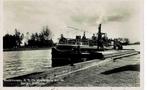 Waddinxveen Zuidkade stoomboot De Volharding aan de steiger, Verzamelen, Ongelopen, Verzenden