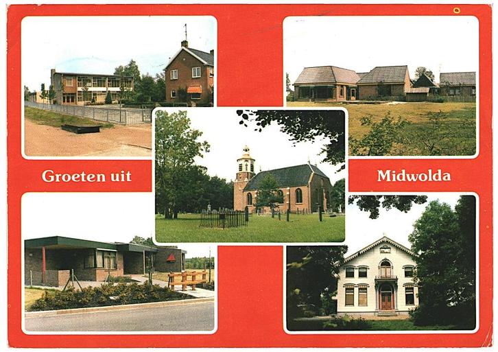 909843 Midwolda Groningen 1982 Gelopen met postzegel, Verzamelen, Ansichtkaarten | Nederland, Gelopen, Groningen, 1960 tot 1980