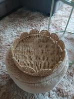 Rotan dienblad, Huis en Inrichting, Ophalen of Verzenden, Zo goed als nieuw, Rond, Riet