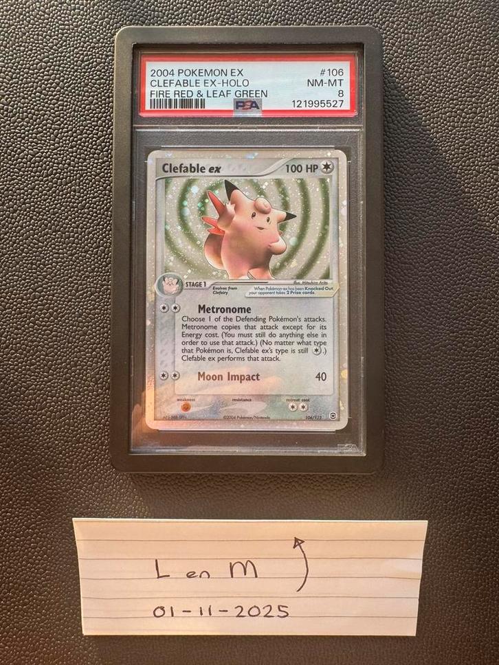 Psa 8 Clefable ex uit ex fire red leaf green nieuw cert, Hobby en Vrije tijd, Verzamelkaartspellen | Magic the Gathering, Zo goed als nieuw