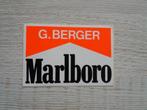 sticker Marlboro  G.BERGER, Ophalen of Verzenden, Zo goed als nieuw, Merk