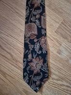 Zwart/bruin gebloemde zijden Van Gils stropdas ***zgan***, Kleding | Heren, Stropdassen, Ophalen of Verzenden, Zo goed als nieuw