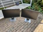 2 Dell 24 inch beeldschermen, Ophalen, Zo goed als nieuw, 60 Hz of minder