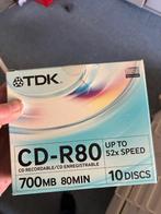TDK recordable Cd/dvd 20 stuks nieuw, Ophalen, Herschrijfbaar, Overige typen, Nieuw