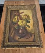 Olieverfschilderij stilleven chrysanten Tilly Moes, Ophalen