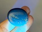 Blauwe Barnsteen Amber broekzaksteen Indonesië Uv Actief, Ophalen of Verzenden, Mineraal
