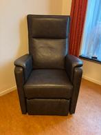 Relax stoel elektrisch, Huis en Inrichting, Stoelen, Ophalen, Gebruikt, Bruin, Leer