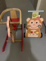 Houten loopwagen en hobbelpaard, Ophalen