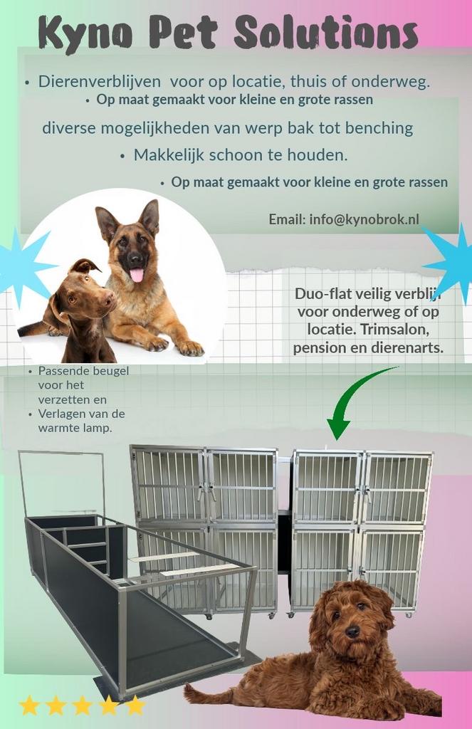 Puppy bakken op maat gemaakt., Hondenkennel, 110 cm of meer, 65 tot 100 cm, Nieuw