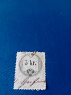 Oostenrijkse postzegel 5 kr., Ophalen of Verzenden, Gestempeld