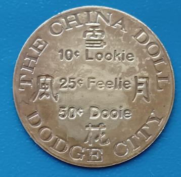 Vintage Token The China Dolle Dodge City    beschikbaar voor biedingen