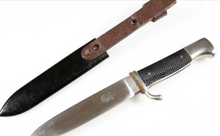 HJ Fahrtenmesser - August Merten, Solingen-Gräfrath, Verzamelen, Militaria | Tweede Wereldoorlog, Overige soorten, Mes of Dolk