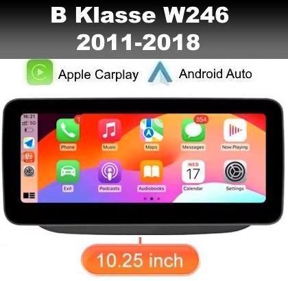 Mercedes B Klasse W246 navi android 14 apple carplay dab+, Auto diversen, Autoradio's, Nieuw, Ophalen of Verzenden