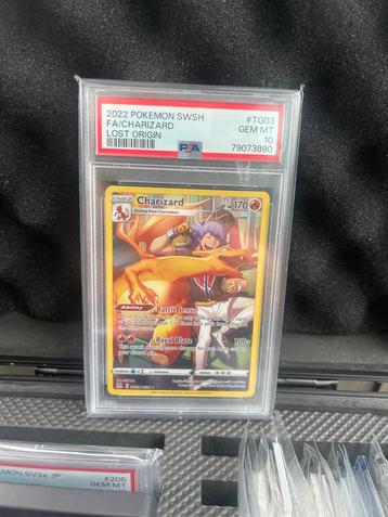 Charizard TG03 PSA 10 - Lost Origin Pokemonkaart beschikbaar voor biedingen