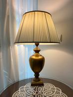 Brocante tafellamp met gouden voet, Huis en Inrichting, Lampen | Tafellampen, Ophalen, Zo goed als nieuw, Minder dan 50 cm