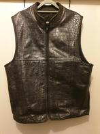 Aligator Lederen Vest, Kleding | Heren, Bodywarmers, Ophalen of Verzenden, Maat 56/58 (XL), Zo goed als nieuw, Zwart