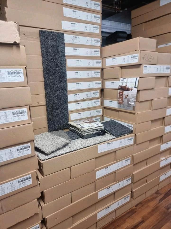 TAPIJTTEGELS DESSO RESTANT RESTPARTIJ VERKOOP MAGAZIJN, Huis en Inrichting, Stoffering | Vloerbedekking, Nieuw, Tapijttegels, Wit