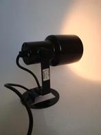 vintage philips spot zwart bruin metaal wandlamp nws 84/42, Metaal of Aluminium, Ophalen of Verzenden, Plafondspot of Wandspot