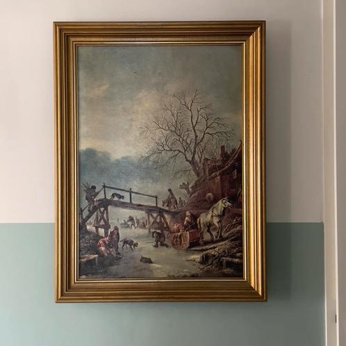 Replica Isaac van Ostade “pensions”, Antiek en Kunst, Kunst | Schilderijen | Klassiek, Ophalen