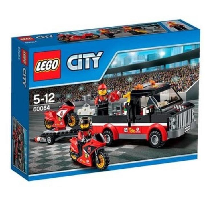 LEGO City 60084: Racemotor Transport        * 't LEGOhuis *, Kinderen en Baby's, Speelgoed | Duplo en Lego, Nieuw, Lego, Complete set