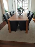 Leolux eetkamer stoelen, Huis en Inrichting, Stoelen, Ophalen, Overige kleuren, Leer, Zo goed als nieuw