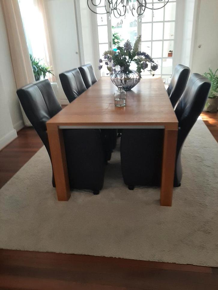 Leolux eetkamer stoelen, Huis en Inrichting, Stoelen, Zo goed als nieuw, Vijf, Zes of meer stoelen, Leer, Overige kleuren, Ophalen