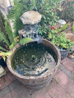 Vijver halve houten ton Zelf schoon maken Hoogte 46 cm Rond, Tuin en Terras, Vijvers, Ophalen, Gebruikt